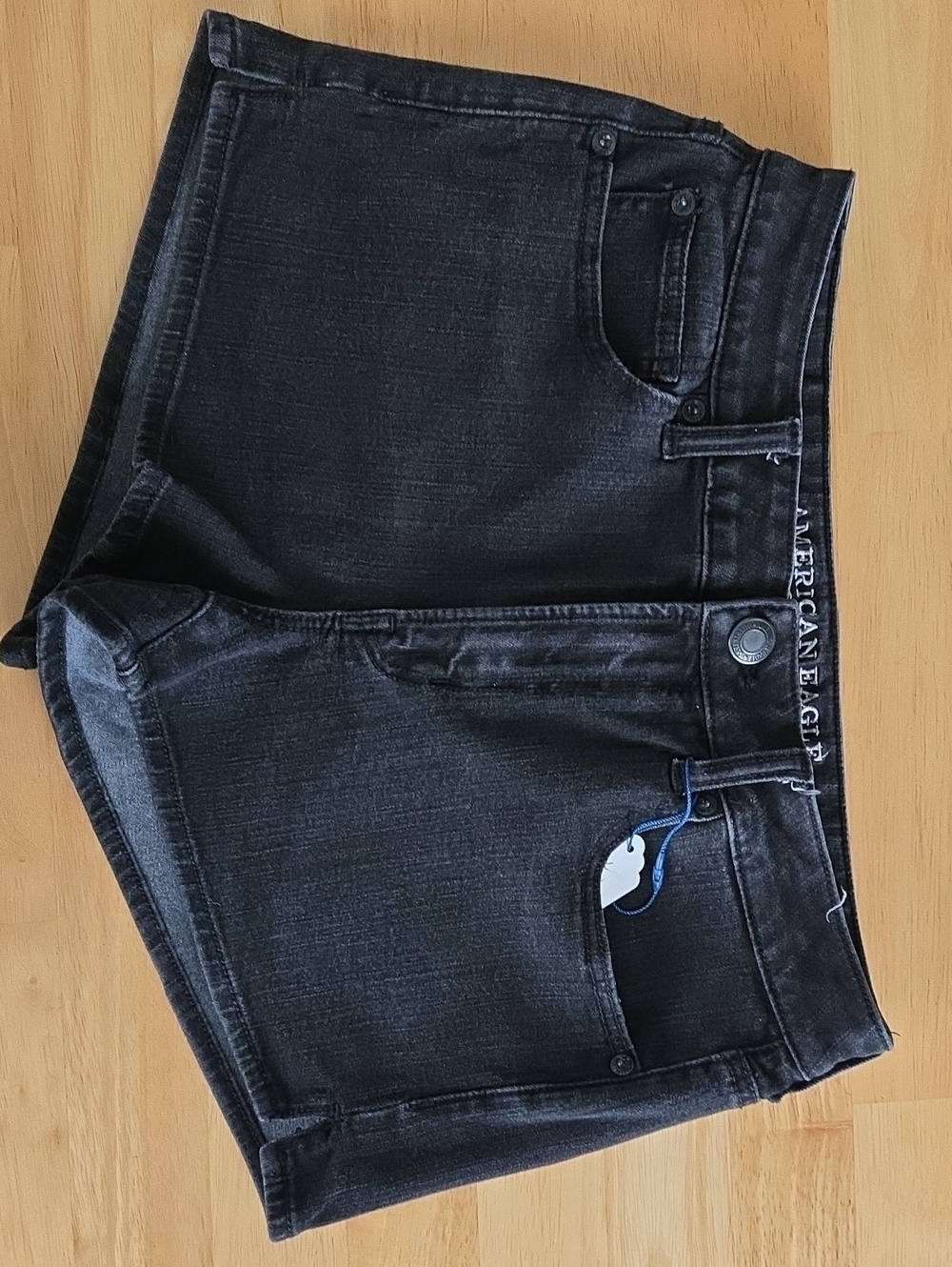 American Eagle Outfitters Black Size 8 Denim Shorts